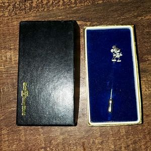 Mickey Mouse Stick Lapel Hat Pin Sterling Disney